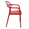 Cadeira Sissi c/braços Vermelha
