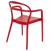 Cadeira Sissi c/braços Vermelha