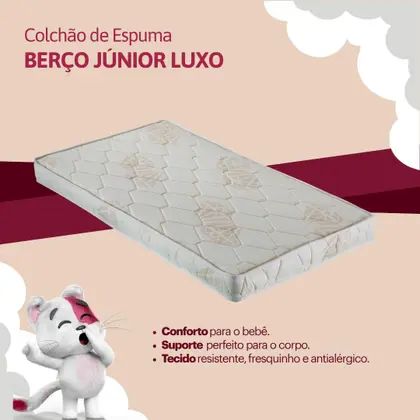 COLCHAO BERCO JUNIOR LUXO D18 70X130X10