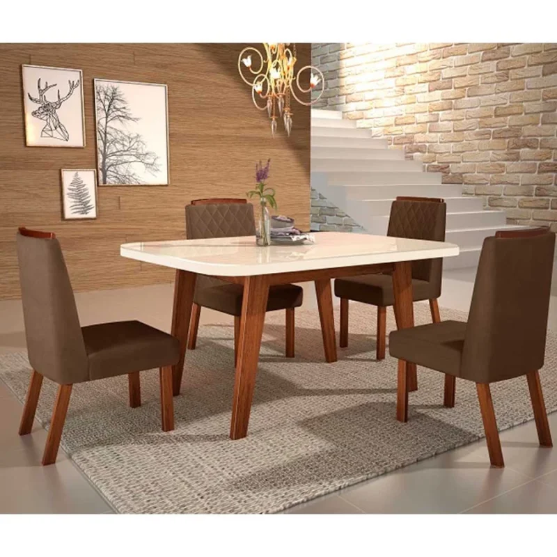 SALA DE JANTAR MESA FIRENZE 13X09 C/4 CAD VIGOR